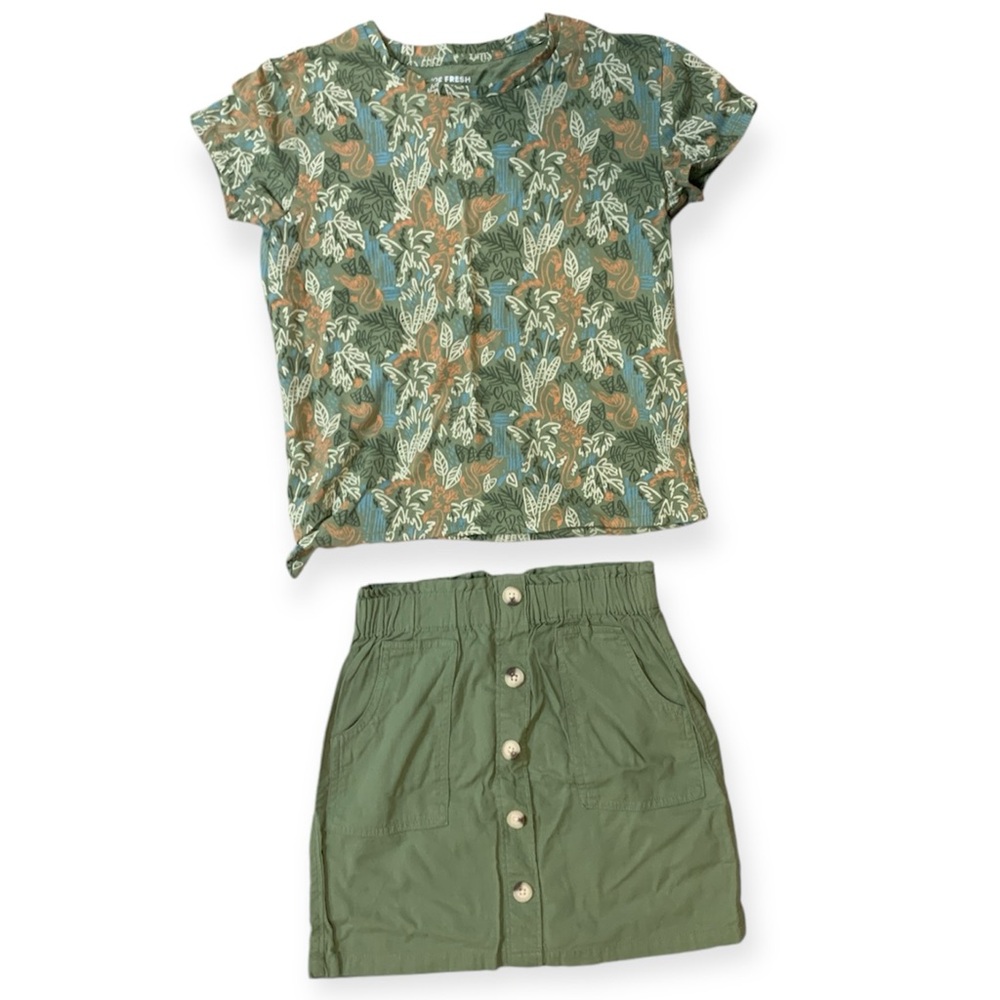 Joe Fresh, girls size 10-12 t-shirt and skirt set